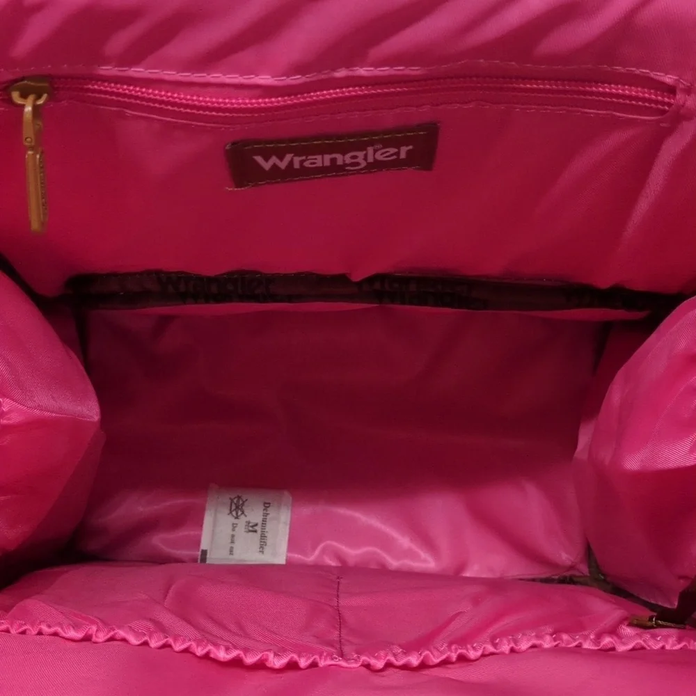Wrangler Aztec Southwestern Print Zip Up Diaper Bag Backpack Travel Bag